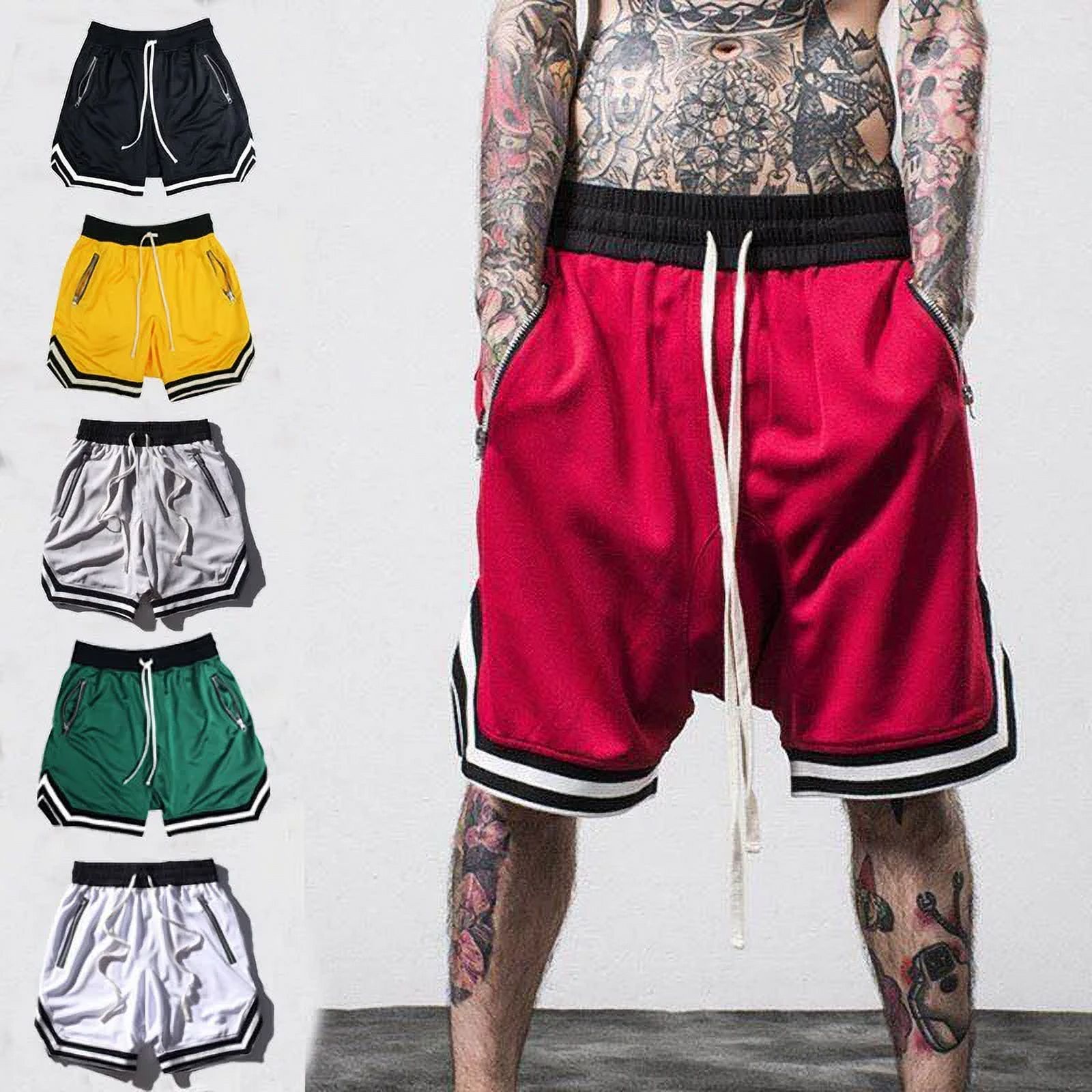 Men's Basketball Shorts Quick Dry Mesh Gym Shorts Fitness Male Sport