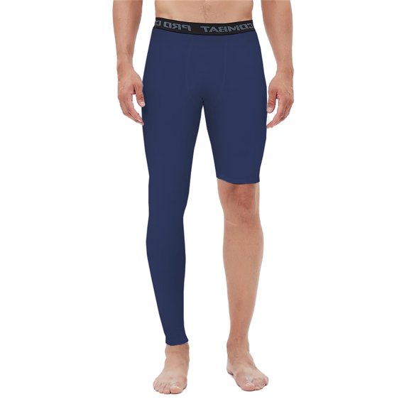 Men's Basketball Single Leg Tight Sports Pants 1/2 One Leg Compression Pants Athletic Base Layer Underwear