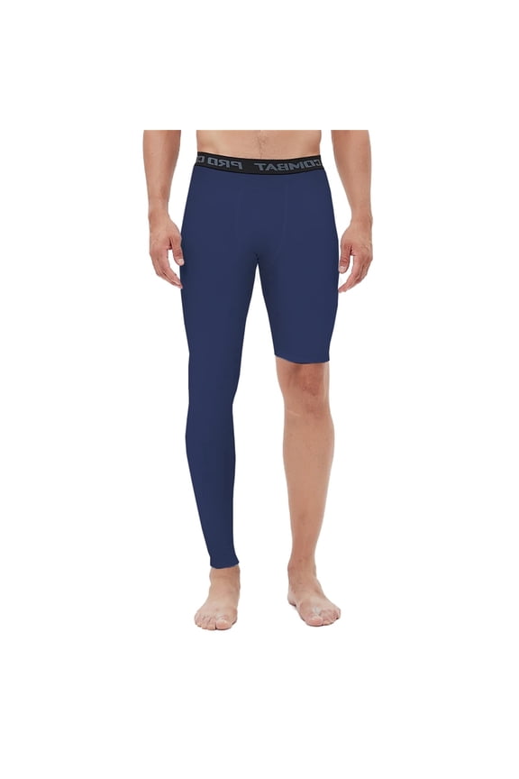 Men's Basketball Single Leg Tight Sports Pants 1/2 One Leg Compression Pants Athletic Base Layer Underwear