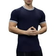 thumbnail image 1 of Men's Basketball Training T-Shirt Performance Stretch Sports Top Breathable Muscle Fit Activewear Gym Running Short Sleeve Tee Mens Basic Tee Shirts Summer Vintage T Shirts, 1 of 4