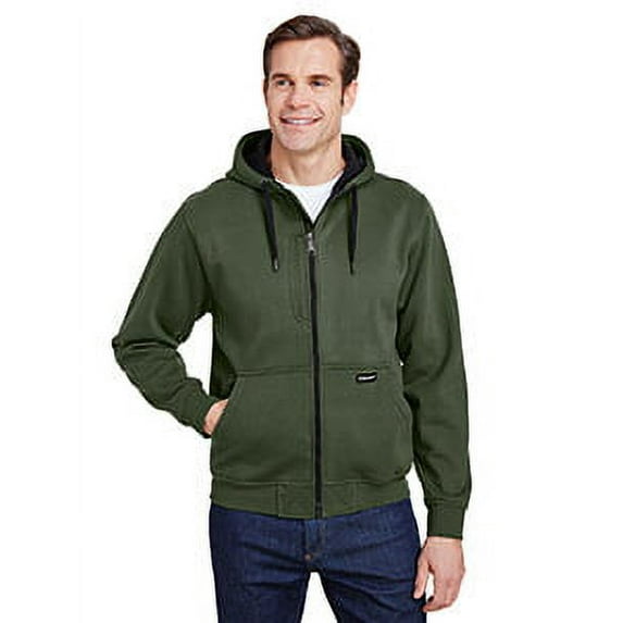 Men's Bateman Power Full Zip Hooded Fleece - FATIGUE - L