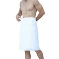 thumbnail image 1 of Men's Bath Skirt Microfiber Buckle Design Towel Bathrobe for Hotel Household, 1 of 1