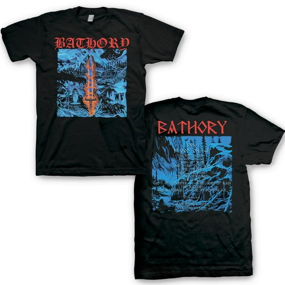 Men's Bathory Blood on Ice T-shirt Medium Black