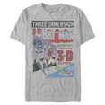thumbnail image 1 of Men's Batman 3D Vintage Comic Cover  Graphic Tee Athletic Heather Small, 1 of 4