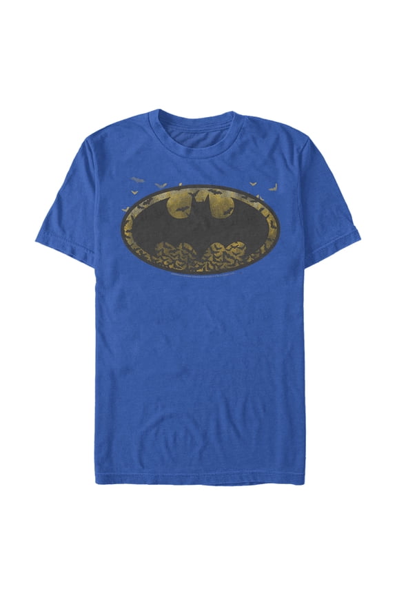 Men's Batman Bat Colony Logo Graphic Tee Royal Blue Medium