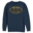 thumbnail image 1 of Men's Batman Bat Colony Logo  Sweatshirt Navy Blue 3X Large, 1 of 3