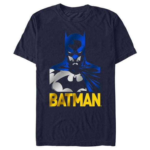Men's Batman Bat Metallic Portrait Graphic T-Shirt