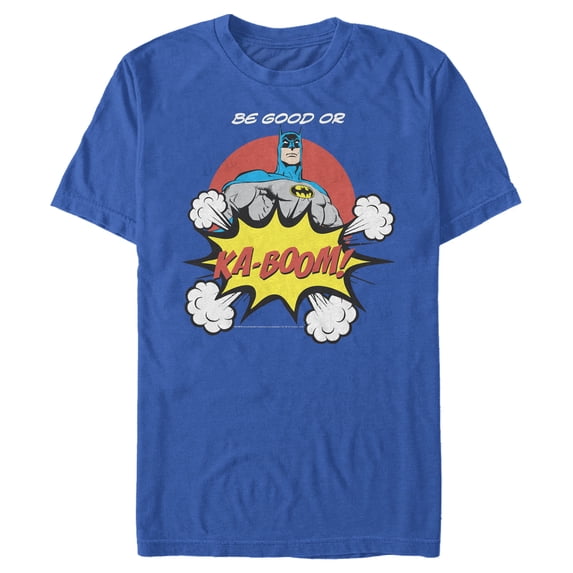 Men's Batman Be Good or Kaboom Graphic Tee Royal Blue 3X Large