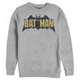 thumbnail image 1 of Men's Batman Caped Crusader Logo  Sweatshirt Athletic Heather Large, 1 of 3