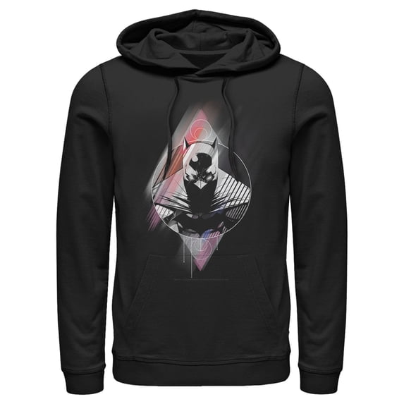 Men's Batman Caped Crusader Prism Pull Over Hoodie Black Small
