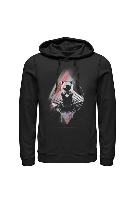 Men's Batman Caped Crusader Prism Pull Over Hoodie Black X Large