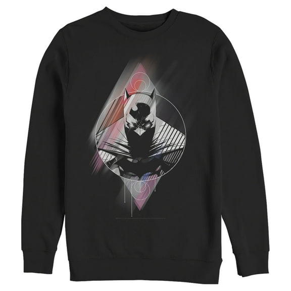 Men's Batman Caped Crusader Prism Sweatshirt Black Large