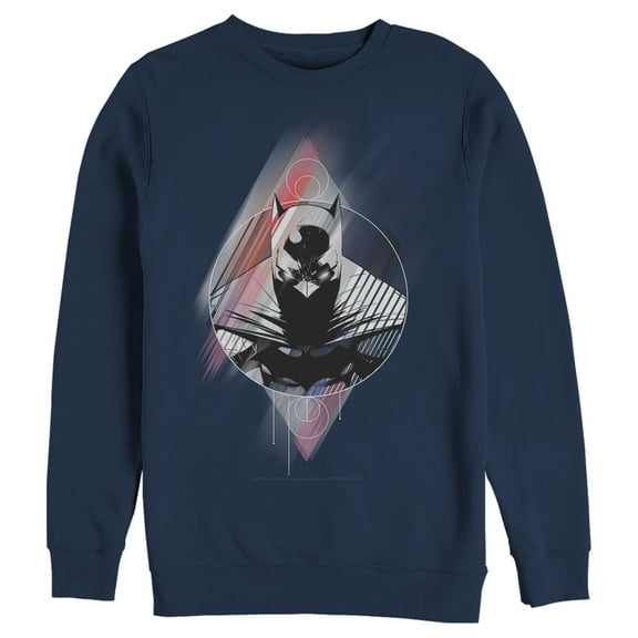 Men's Batman Caped Crusader Prism Sweatshirt Navy Blue Small