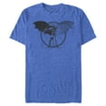 thumbnail image 1 of Men's Batman Caped Crusader Schematics Graphic Tee Royal Blue Heather Small, 1 of 4