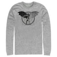 thumbnail image 1 of Men's Batman Caped Crusader Schematics  Long Sleeve Shirt Athletic Heather 2X Large, 1 of 3