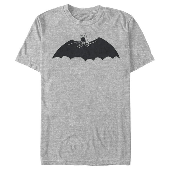 Men's Batman Caped Crusader Silhouette  Graphic Tee Athletic Heather Small