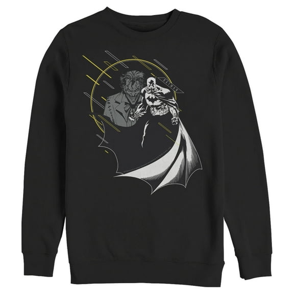 Men's Batman Caped Hero  Sweatshirt Black 2X Large