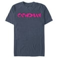 thumbnail image 1 of Men's Batman Catwoman Logo  Graphic Tee Navy Blue Heather 3X Large, 1 of 3