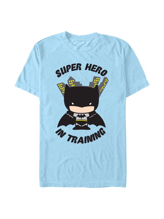 Men's Batman Chibi Super Hero in Training Graphic T-Shirt