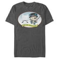 thumbnail image 1 of Men's Batman Christmas Naughty Penguin Graphic Tee Charcoal Heather Large, 1 of 4