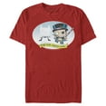 thumbnail image 1 of Men's Batman Christmas Naughty Penguin  Graphic Tee Red Large, 1 of 4