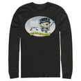 thumbnail image 1 of Men's Batman Christmas Naughty Penguin Long Sleeve Shirt Black Large, 1 of 3