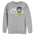 thumbnail image 1 of Men's Batman Christmas Naughty Penguin  Sweatshirt Athletic Heather Medium, 1 of 3