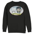 thumbnail image 1 of Men's Batman Christmas Naughty Penguin  Sweatshirt Black Large, 1 of 3