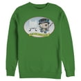 thumbnail image 1 of Men's Batman Christmas Naughty Penguin  Sweatshirt Kelly Green Small, 1 of 3