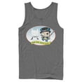 thumbnail image 1 of Men's Batman Christmas Naughty Penguin Tank Top Charcoal X Large, 1 of 3