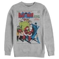 thumbnail image 1 of Men's Batman Christmas Vintage Season Greetings  Sweatshirt Athletic Heather X Large, 1 of 4