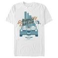 thumbnail image 1 of Men's Batman Custom Batmobile  Graphic Tee White Medium, 1 of 4
