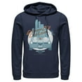 thumbnail image 1 of Men's Batman Custom Batmobile Pull Over Hoodie Navy Blue Large, 1 of 3
