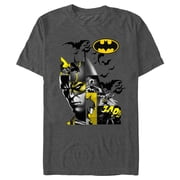 Mens Batman Dark Knight Face Collage Graphic T-Shirt