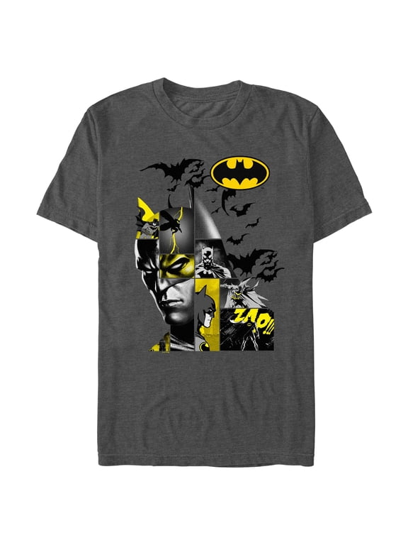 Men's Batman Dark Knight Face Collage Graphic T-Shirt