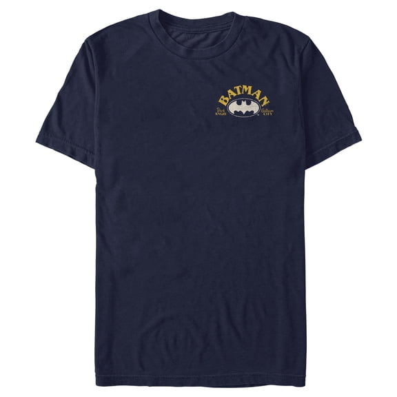 Men's Batman Dark Knight Logo Faux Pocket Print Graphic T-Shirt