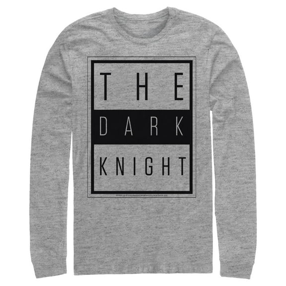 Men's Batman Dark Night Frame  Long Sleeve Shirt Athletic Heather Large