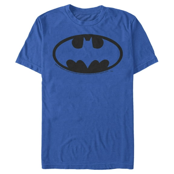 Men's Batman Dark Night Logo  Graphic Tee Royal Blue 3X Large