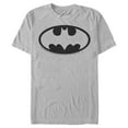 thumbnail image 1 of Men's Batman Dark Night Logo  Graphic Tee Silver 2X Large, 1 of 3