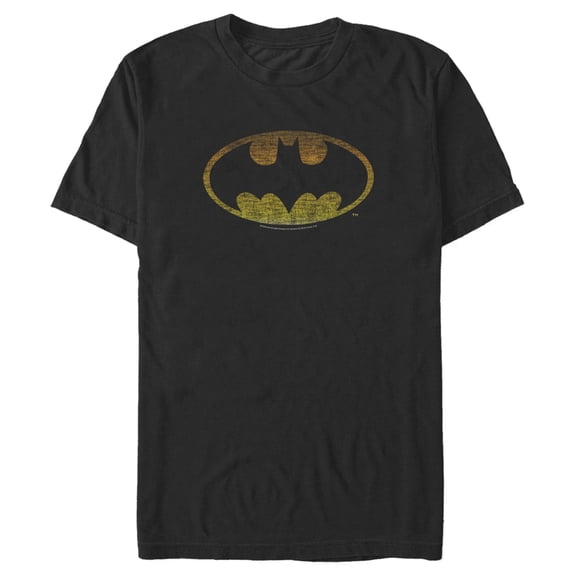Men's Batman Distressed Classic Logo Graphic Tee Black 2X Large