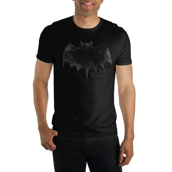 Men's Batman Faded Logo Shirt-Large