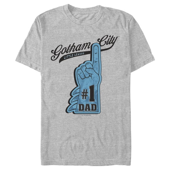 Men's Batman Gotham City #1 Dad  Graphic Tee Athletic Heather 2X Large