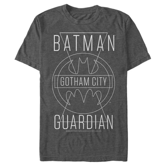 Men's Batman Gotham City Guardian Graphic Tee Charcoal Heather Small