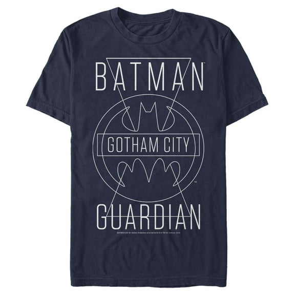 Men's Batman Gotham City Guardian  Graphic Tee Navy Blue Small