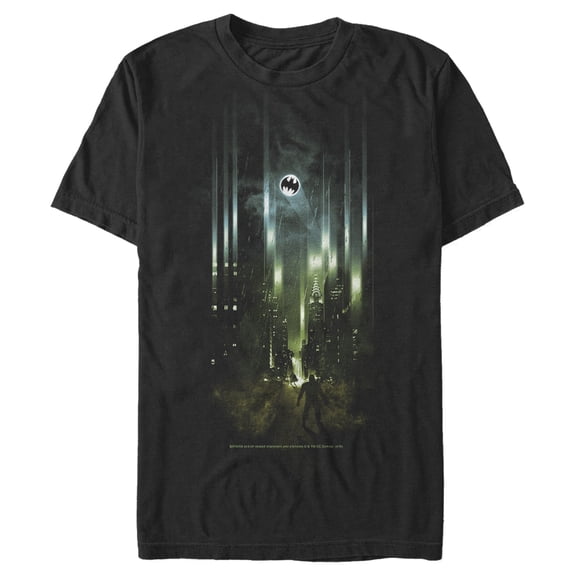 Men's Batman Gotham City Signal Graphic Tee Black X Large