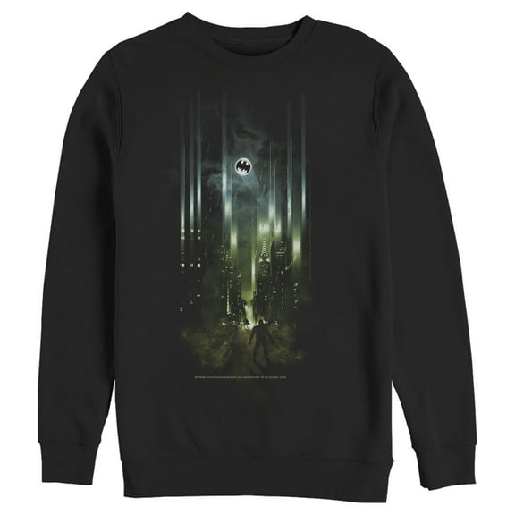 Men's Batman Gotham City Signal  Sweatshirt Black Large