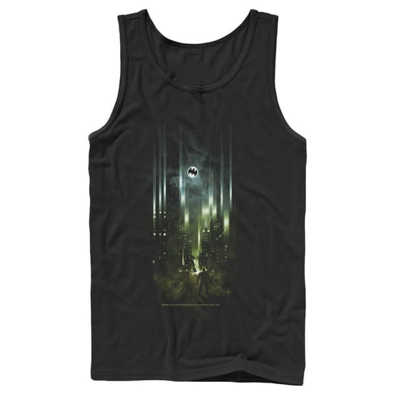 Men's Batman Gotham City Signal  Tank Top Black Small