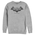 thumbnail image 1 of Men's Batman Gotham Skyline Bat Shape  Sweatshirt Athletic Heather X Large, 1 of 3