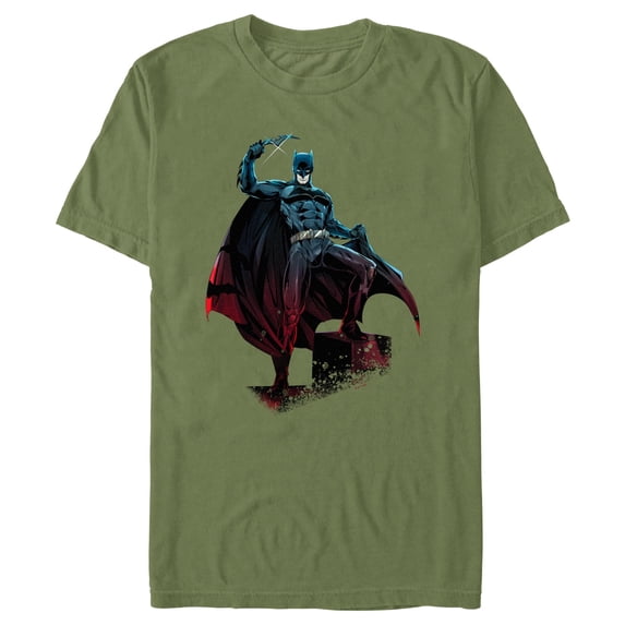 Men's Batman Gradient Dark Knight Pose Graphic T-Shirt