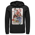 thumbnail image 1 of Men's Batman Harley Quinn Joker Poker Card  Pull Over Hoodie Black 3X Large, 1 of 3
